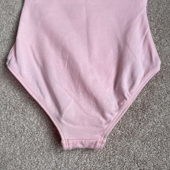 Dance leotard pink sheer sparkly skirt kids size 6 - Picture 6 of 12